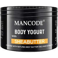 Mancode Shea Butter Body Yogurt Body Cream - 100Gm For Men | Dry Dull Rough Skin Quick Absorbing | Instant Moisturization | Knees, Elbows, Neck, Underarms, Back, Ankles, Knuckles| Gentle Exfoliant