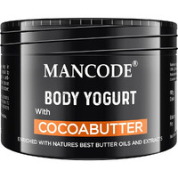Mancode Cocoa Butter Body Yogurt Body Cream - 100Gm For Men | Dry Dull Rough Skin Quick Absorbing | Instant Moisturization | Knees, Elbows, Neck, Underarms, Back, Ankles, Knuckles| Gentle Exfoliant