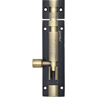 Plantex Stainless Steel Tower Bolt/Tower Bolt For Home,Offices Doors And Windows/Tower Bolt For Main Door/Door Latch/Kundi/Chitakini/Door Latch For Windows - Pack Of 1 (Brass Finish, 4 Inch)