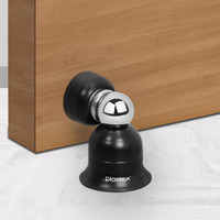 Plantex Door Magnet Stopper For Home/Gate Stopper For Main Door/Door Stopper Magnet/Magnetic Door Stopper - 3Inch (Black Finish)