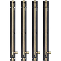 Plantex Stainless Steel Tower Bolt/Tower Bolt For Home,Offices Doors And Windows/Tower Bolt For Main Door/Door Latch/Kundi/Chitakini/Door Latch For Windows - Pack Of 4 (Brass Finish, 12 Inch)