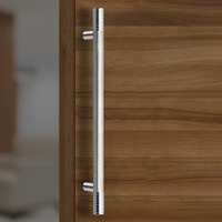 Plantex Heavy Duty Main Door Handle - 24 Inch Pull-Push Handle - Pack Of 1 (Satin) - 3 Years Warranty, Chrome