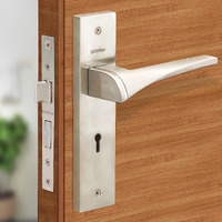 Plantex Zinc;Brass 8-Inch Mortise Door Lock Set With 3 Keys/Mortise Door Lock For Door (8118-Matt)