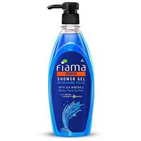 Fiama Men Refreshing Pulse Body Wash Shower Gel, 500Ml, Body Wash For Men With Skin Conditioners & Sea Minerals For Soft & Refreshed Skin, Mens Moisurising Bodywash For Dry Skin