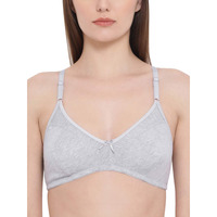 Clovia Women's Cotton Full Cup Bra (Br0925P0132C_Grey_32C)