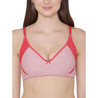 Clovia Women's Cotton Non-Padded Non-Wired Full Cup Bra (Br1780P14_Pink_32C)