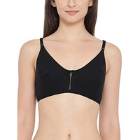 Clovia Women's Cotton Non-Padded Non-Wired Full Cup Bra (Br1601N13_Black_36C)