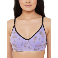 Clovia Women's Full Cup Non Padded Non Wired Bra (Br0227A1232D_Purple_32D)