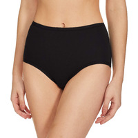Clovia Women's Cotton High Waist Hipster Panty (Pn2303P13_Black_X-Large)