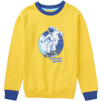 8 Years Boys Sweatshirt By Cub Mcpaws | Cotton Round Neck Full Sleeves Kids Sweatshirt For Boys| Yellow Stylish Boys Winter Wear| 08-09Y