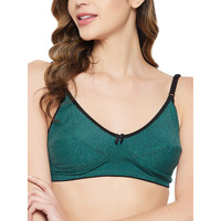 Clovia Women's Cotton Casual Bra (Br0227Q1732C_Green_32C)