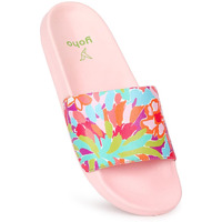 Yoho Tropica Printed Comfortable Women Slides | Stylish & Waterproof | Soft Inner Lining On Strap