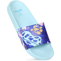 Yoho Tropica Printed Comfortable Women Slides | Stylish & Waterproof | Soft Inner Lining On Strap