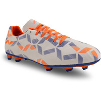 Nivia Coplar Football Stud Shoe For Men/Sports And Soccer Shoe/Comfortable And Lightweight/Size-09 (White/Orange)