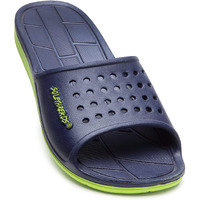 Solethreads Surfer | Slides | Shock Absorbent | Lightweight | Phylon | Slippers | Flip Flops For Men|Uk 9|Navy/Lime