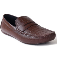 Ajanta Mens Brown Loafers