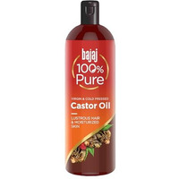 Bajaj 100% Pure Castor Oil 200Ml, Pure Hair Oil, Natural Cold-Pressed Castor Oil, No Silicones, Paraben Free, Lead Free