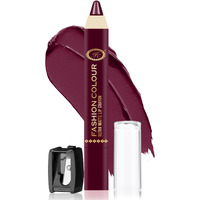 Fashion Colour Ultra Matte Lip Crayons With Free Sharpener | Smudge Proof And Waterproof | For Hydration And Moisturization | Long Lasting Lipwear With Matte Finish, Cruelty-Free And Paraben-Free - 2.5 Gm(Purple Orchid)
