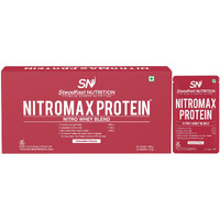 Steadfast Nutrition Nitromax Protein |25.9G Fast Releasing Protein, 11.94G Eaa, 5.78G Bcaa Per Sachet | Increases Muscle Pump, Strength, Lean Muscle (30 Sachets, Chocolate)