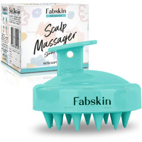 Fabskin Hair Scalp Massager Shampoo Brush | Silicone Head Body Massager Brush | Scalp Shower Hair Brush | Hair Washing Massager Brush | Hair Washing Brush (Aqua Green)