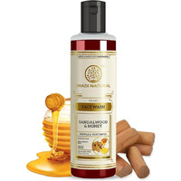 Khadi Natural Sandalwood & Honey Face Wash | Face Wash For Reducing Scars & Blemishes | Face Wash For Healthy Skin | Suitable For All Skin Types (210 Ml)