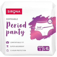 Sirona Disposable Period Panties For Women | L  Xl | 360 Sanitary Protection For Heavy Flow | No Leakage, No Rashes, No Discomfort | Maternity Panties With High Absorbency | Pack Of 5