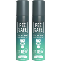 Pee Safe Toilet Seat Sanitizer Spray (75Ml - Pack Of 2) - Mint| Reduces The Risk Of Uti & Other Infections | Protects From 99.9% Germs & Travel Friendly | Anti Odour, Deodorizer