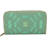 Eume Shaffron Wing Vegan Leather Dragonfly Uv Printed Wallet For Women | Ladies Purse With Card Holders Phone Pocket | Purse For Women |Basil Green Color