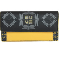 Eume Ladybug Vegan Leather Dragonfly Uv Printed Wallet For Women | Ladies Purse With Card Holders Phone Pocket | Purse For Women |Black Color