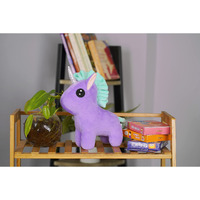 Furrendz Dazzling Unicorn 10" Plush|Animal Character Soft Toy-Unicorn|Furry Plush|Soft & Anti Allergic Fabric|Safe For Kids|Role Playtoy|Easy To Wash|Birthday&Return Gift For Kids 1+|Made In India