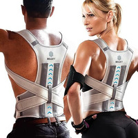 Boldfit Posture Corrector For Men Back Support Belt For Back Pain Spine Posture Corrector For Women Back Straight Belt Posture Belt Back Posture Corrector Women-Neoprene,Medium