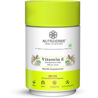 Nutriherbs Vitamin E 500Mg Capsules For Hair Growth, Skin & Nail Health, Antioxidant Support  60 Capsules  For Men & Women