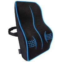 Careforce Back Support For Chair & Car Seat Back Support Chair Back Support For Back Pain Back Rest For Chair Office Lumbar Support For Car Back Rest Support Back Support Pillow Cushion Memory Foam -L