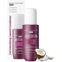 Bare Anatomy Curl-Boosting Cream Leave-In Conditioner | Get Curls With 2X Frizz Protection | Enriched With Coconut Oil, Hyaluronic Acid & Castor Oil | Get Smoother, Healthy & Glossy Hair | 140Ml