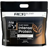 Ace Blend Intense 30G A-Grade Plant Based Protein Powder | 30 Servings | Mocha Flavour | Amino Acid Profile | Probiotics + Fiber | 6G Bcaa | 95%+ Bio | Advanced Lean Muscle Growth & Recovery Drink