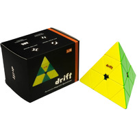 Cubelelo Drift Pyraminx M (Magnetic) | Stickerless Pyramid Triangle High Speed Puzzle For Kids And Adults | Magic Speedy Brainstorming Stressbuster Multicolor Cube