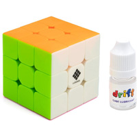 Cubelelo Drift Warrior 3X3 & Premium Cube Lubricant Combo | Speed Cube Set For Fast, Smooth, Professional Solving | Ultimate Kit For All Your Speedcubing Needs Multicolor For Kids, Adults All Ages