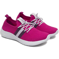 Asian Women's Angel-04 Sports Running,Walking Gym Lightweight With Knitted Fabric Extra Cushion Casual Sneaker Shoes For Ladies And Girls Pink