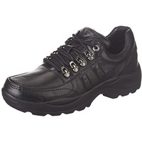 Woodland Men's Black Leather Sneaker (Gc 3585119)