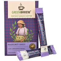 Greenbrrew Hazelnut Green | 100% Unroasted Coffee | Warm Blend | Little Magic | 20 Servings | 60G