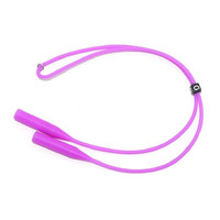 Sunshades Spectacle Rope Band Long Silicone Band Retainer Eyeglasses Strap Holder Waterproof Glasses Retainer, Sports Sunglasses Silicone Holder Chain For Men Women And Kids (Purple, 2)