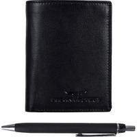 Urban Forest Toronto Black Leather Wallet And Pen Combo For Men