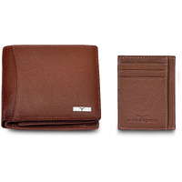 Urban Forest Oliver Redwood Leather Wallet & Card Holder Set For Men