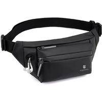 Gustave Large Waterproof Sling Pack Chest Bag Waist Bags Fanny Pack Cross Body Travel Bag Bumbag Men Women Fanny Pack For Hiking Travel Camping Running Sports Outdoors With Adjustable Strap