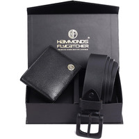 Hammonds Flycatcher Genuine Leather Belt Wallet Combo - Valentine's Gift For Boyfriend And Husband - Birthday Gift For Boyfriend Unique - Leather Wallet & Belt Combo-Gift Ideas For Husband, Boyfriend