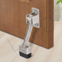 Lapo 1 Pack Premium 5 Inch Door Stopper Rubber Powerful Working With Screw | Wooden Door Stoper To Stop Door For All Door Home | Office | Hotel (Matt Finish, Pack Of 1)
