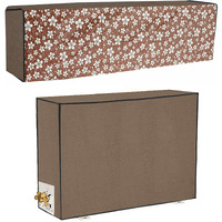 Yellow Weaves 100% Waterproof And Dust Proof Split Ac Cover For 1.5 To 2.0 Ton (Brown), Polyvinyl Chloride (Pvc)
