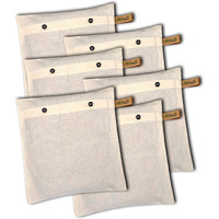 Jd Fresh 6 Pcs Saree Storage Bags Wardrobe Organizer For Storage|Saree Bag For Clothes Storage|Cloth Storage Cover Set Of 6 (16X14 Inches), Cotton, Beige