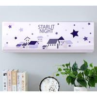 Darshanam World Polyester Printed Air Conditioning Dust Cover Folding Designer Ac Cover For Indoor Split Ac 1.5 Ton (97 X 31 X 21 .5 Cm ) (Starlit Night)