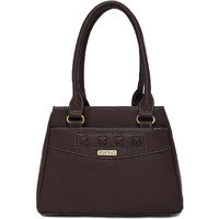 Fostelo Women's Vegan Leather Alano Handbags Shoulder Hobo Bag Ladies Purse (Brown) (Large)